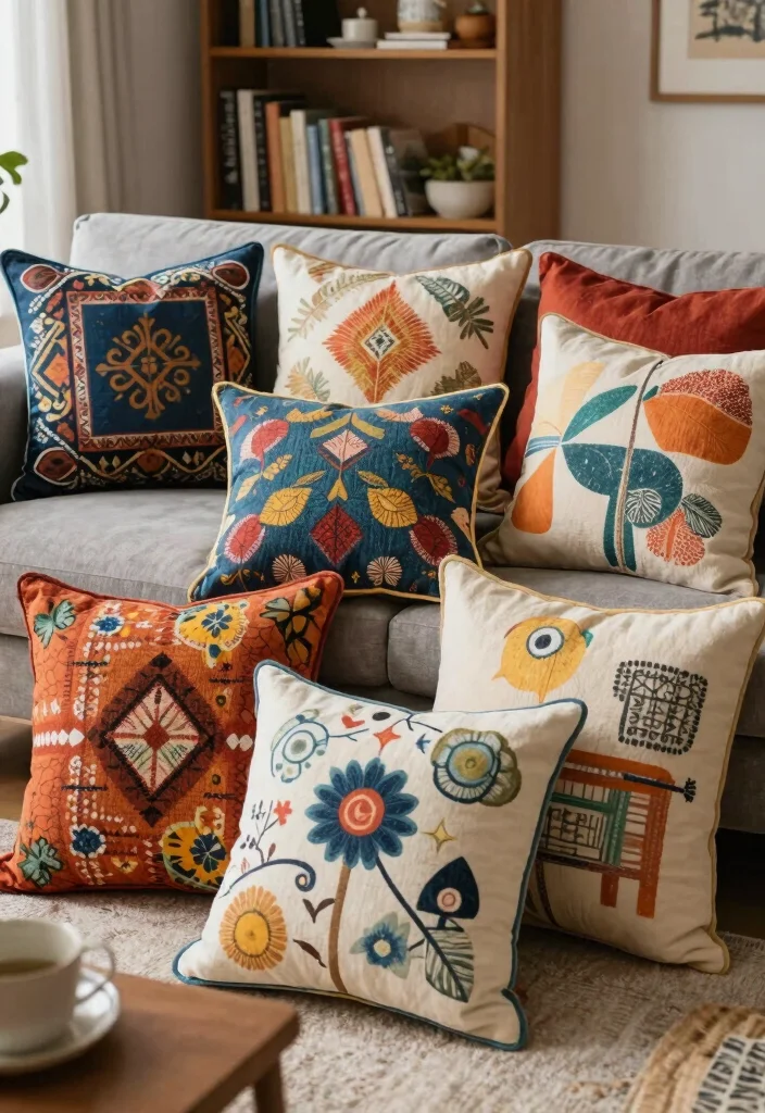 Easy Home Decor Ideas DIY: Best Blog Guide Featuring 20 Beginner-Friendly Projects - 5. Customized Throw Pillows 1