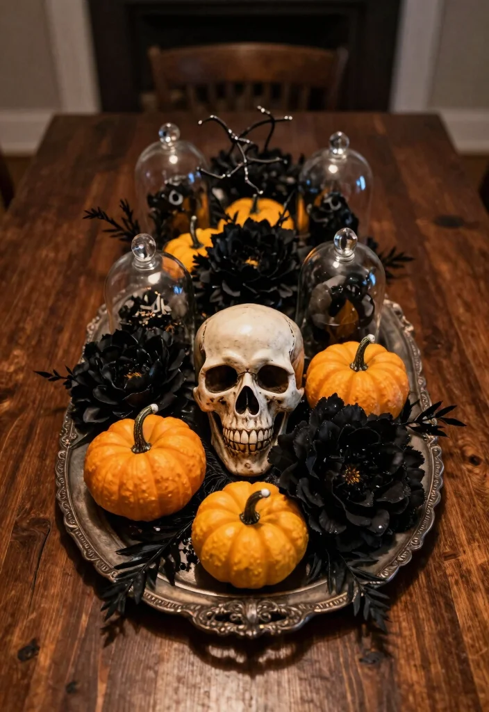 Halloween Home Decor DIY: Best Blog Guide Featuring 20 Spooky Interior Styles - 4. Creepy Centerpieces 1
