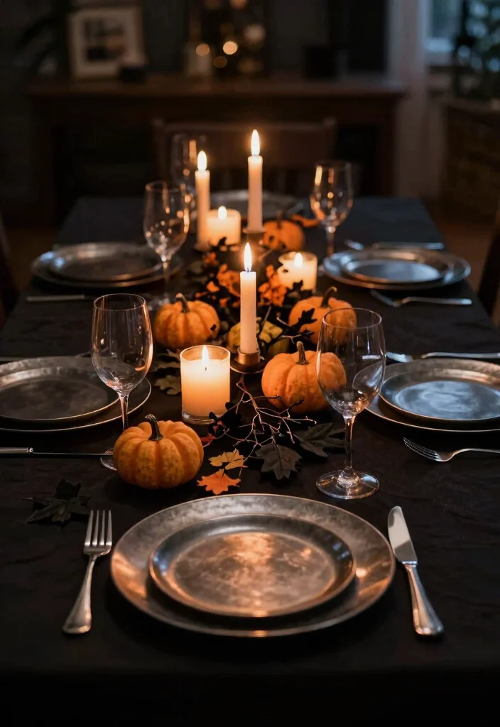 Halloween Home Decor DIY: Best Blog Guide Featuring 20 Spooky Interior Styles - 6. Spooky Tablescape 1