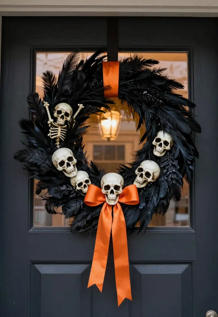 Halloween Home Decor DIY: Best Blog Guide Featuring 20 Spooky Interior Styles - 9. Eerie Wreaths 1