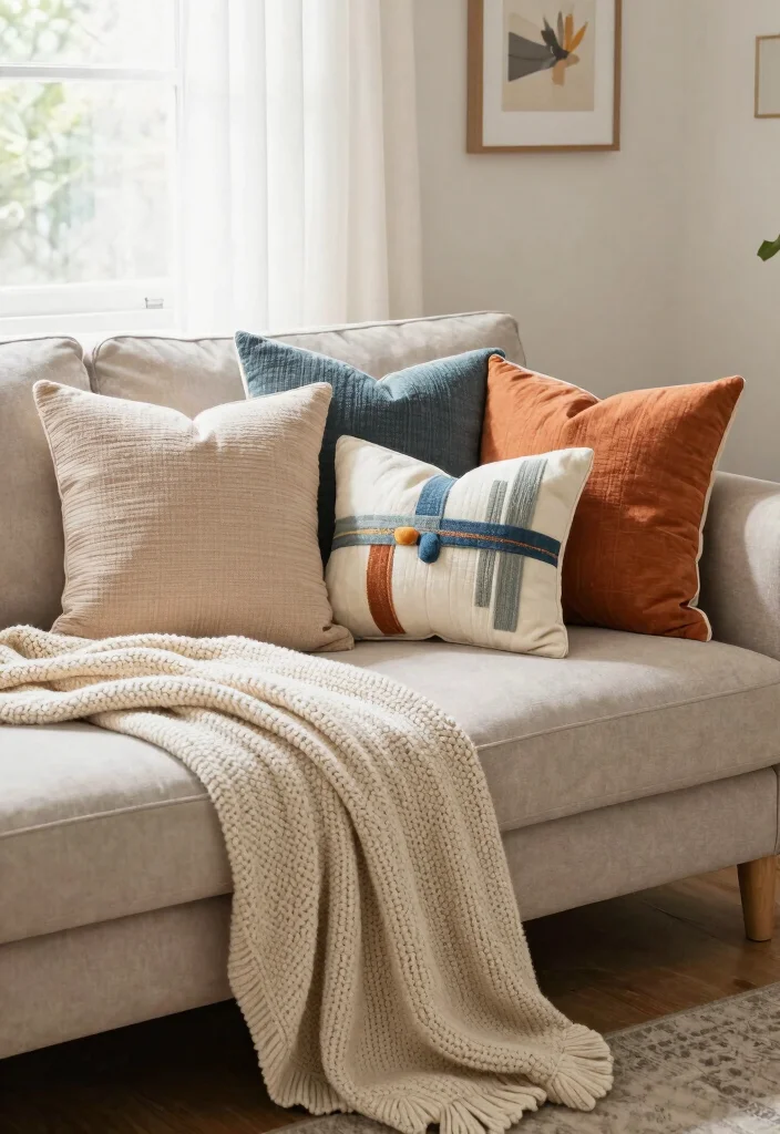 Homemade DIY Crafts Room Decor: Best Blog Guide Featuring 20 Cozy Handmade Ideas - 18. DIY Decorative Throw Pillows 1