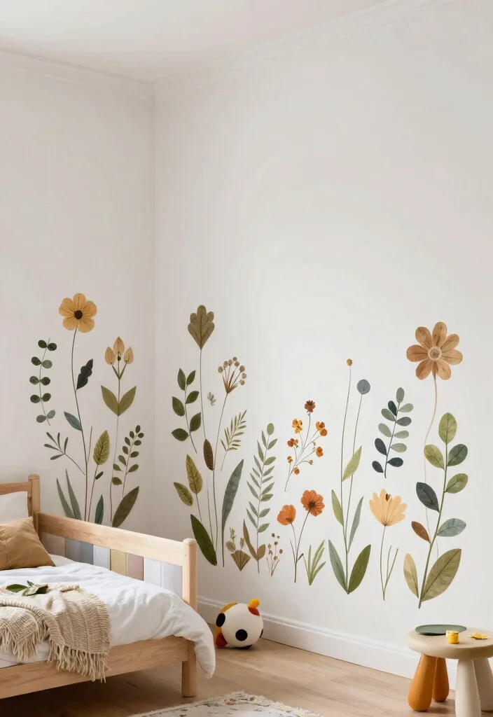 Kids Room Decor Ideas DIY: Best Blog Guide Featuring 20 Fun and Creative Projects - 11. Nature-Inspired Wall Decals 1