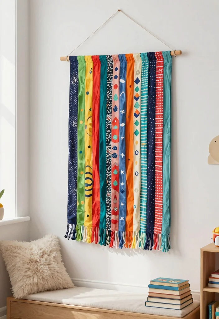Kids Room Decor Ideas DIY: Best Blog Guide Featuring 20 Fun and Creative Projects - 2. DIY Fabric Wall Hangings 1
