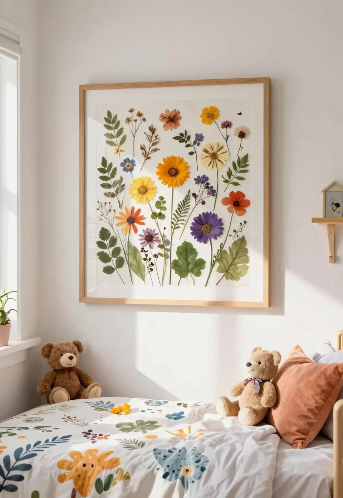 Kids Room Decor Ideas DIY: Best Blog Guide Featuring 20 Fun and Creative Projects - 5. Eco-Friendly Wall Art from Nature 1