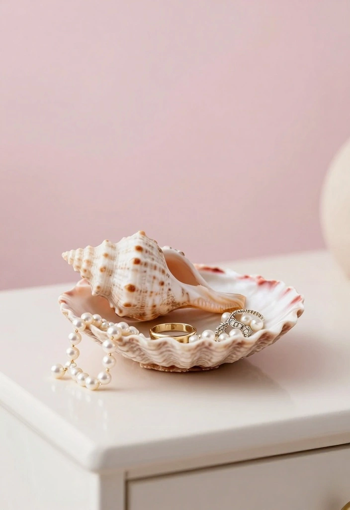 Seashell Crafts DIY Home Decor: Best Blog Guide with 17 Coastal-Inspired Ideas - 11. Seashell Jewelry Dish 1