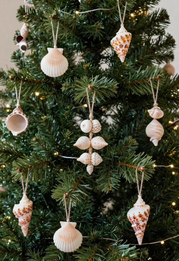 Seashell Crafts DIY Home Decor: Best Blog Guide with 17 Coastal-Inspired Ideas - 17. Seashell Holiday Ornaments 1