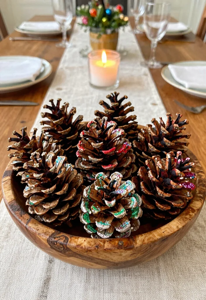 Vintage Christmas Decor Ideas DIY: Best Blog Guide with 18 Timeless Holiday Looks - 6. DIY Painted Pinecones 1