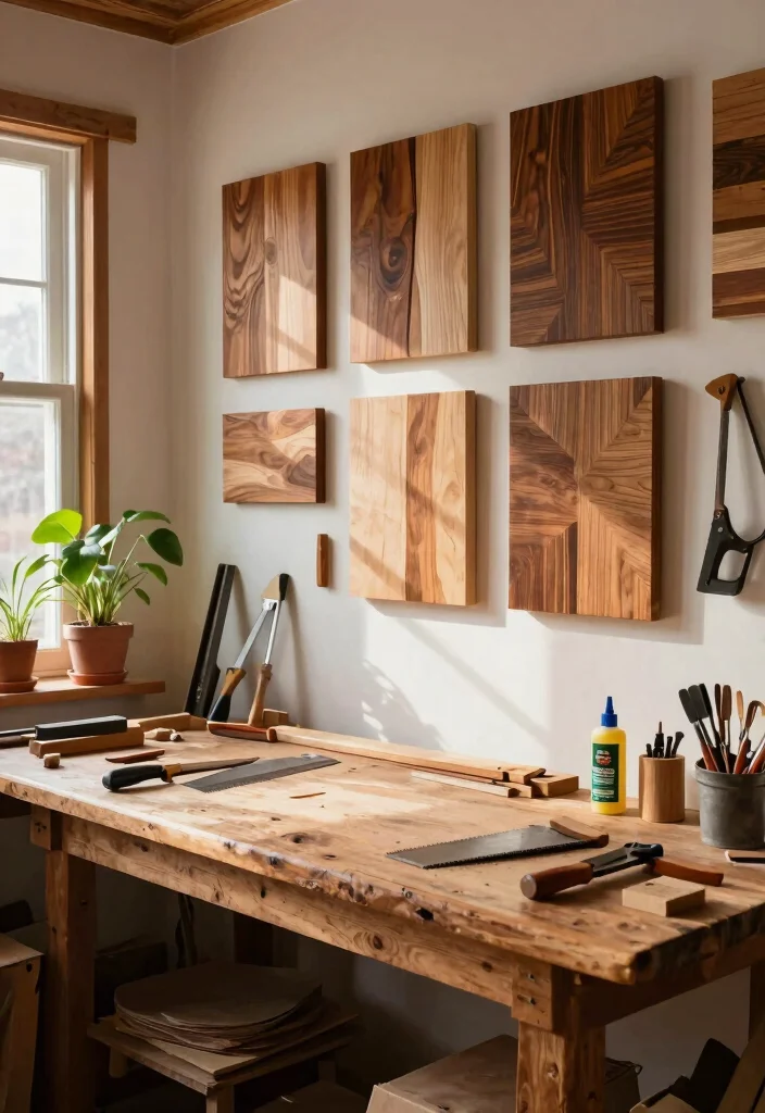 Wall Decor DIY Ideas Crafts: Best Blog Guide Featuring 19 Handmade Wall Designs - 1. Reclaimed Wood Wall Art 1