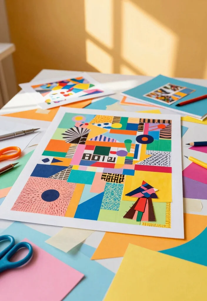 Wall Decor DIY Ideas Crafts: Best Blog Guide Featuring 19 Handmade Wall Designs - 10. Paper Collage Art 1