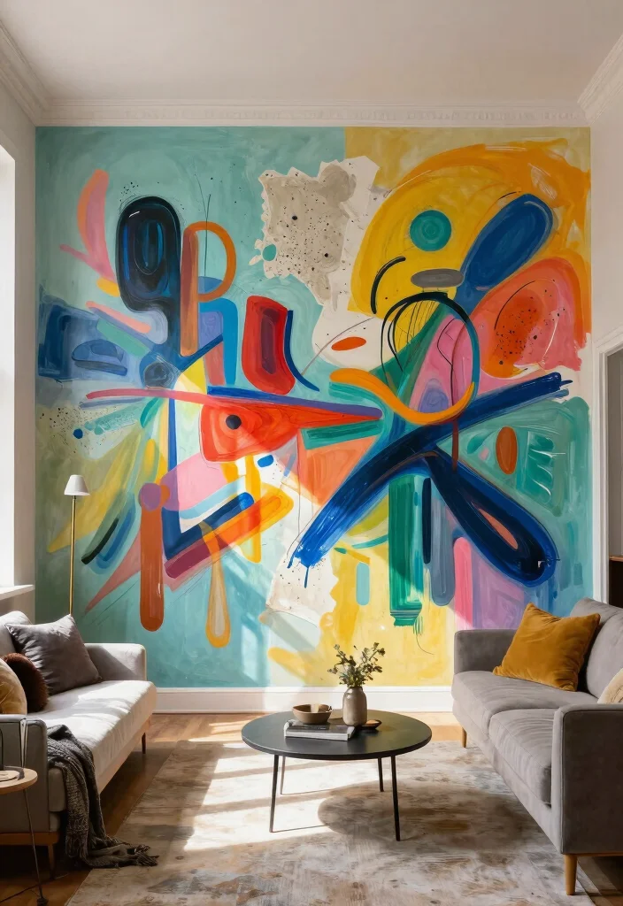 Wall Decor DIY Ideas Crafts: Best Blog Guide Featuring 19 Handmade Wall Designs - 18. Hand-Painted Mural 1