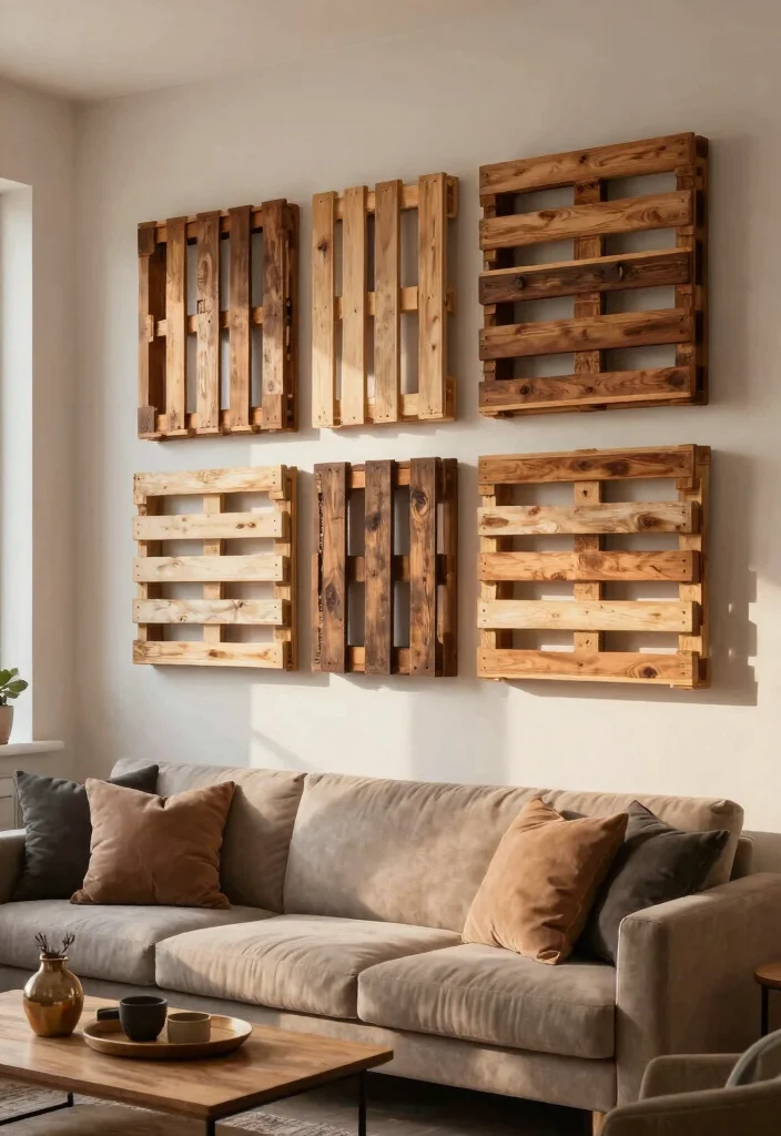 Wall Decor DIY Ideas Crafts: Best Blog Guide Featuring 19 Handmade Wall Designs - 19. Wooden Pallet Wall Art 1