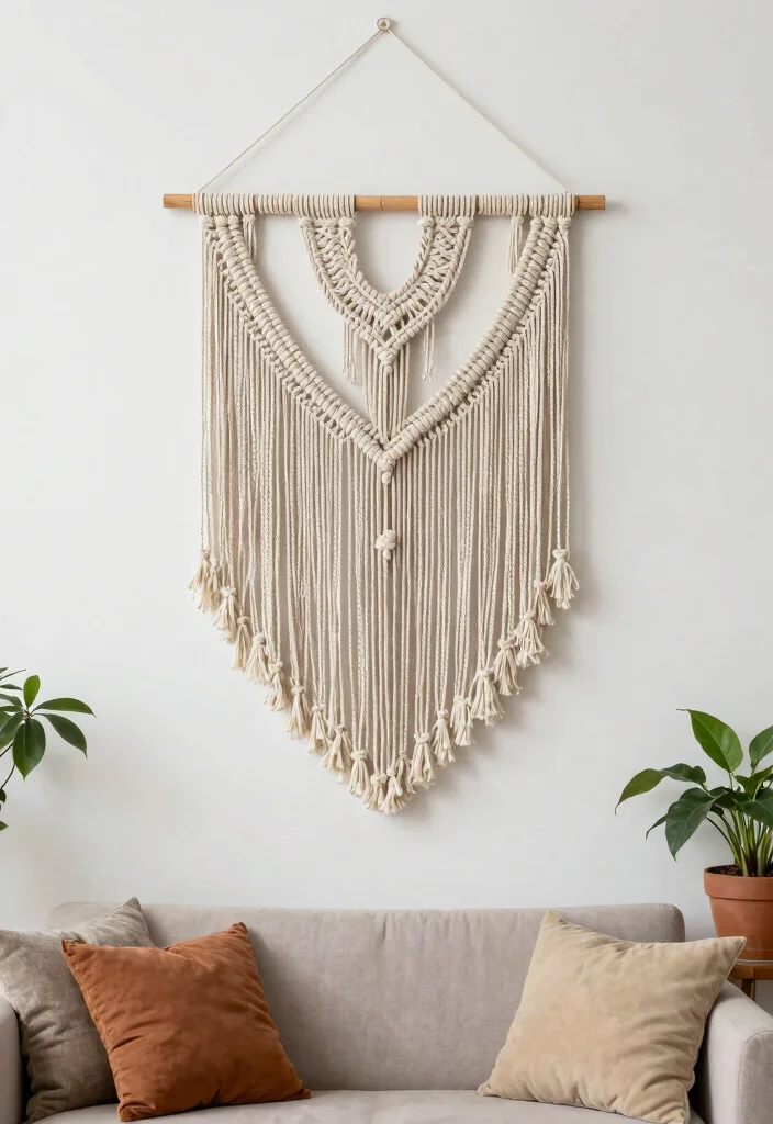 Wall Decor DIY Ideas Crafts: Best Blog Guide Featuring 19 Handmade Wall Designs - 3. Macramé Wall Decor 1