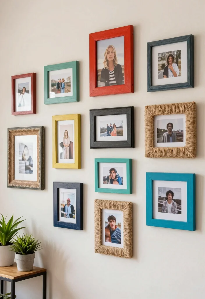 Wall Decor DIY Ideas Crafts: Best Blog Guide Featuring 19 Handmade Wall Designs - 4. Upcycled Picture Frames 1